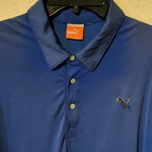 Puma Golf, Large, blue with mesh back.
